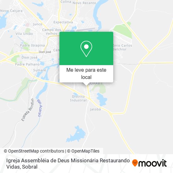 Igreja Assembléia de Deus Missionária Restaurando Vidas mapa
