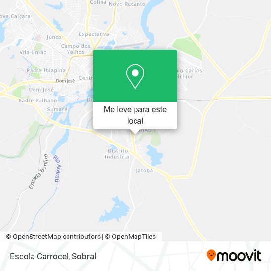 Escola Carrocel mapa