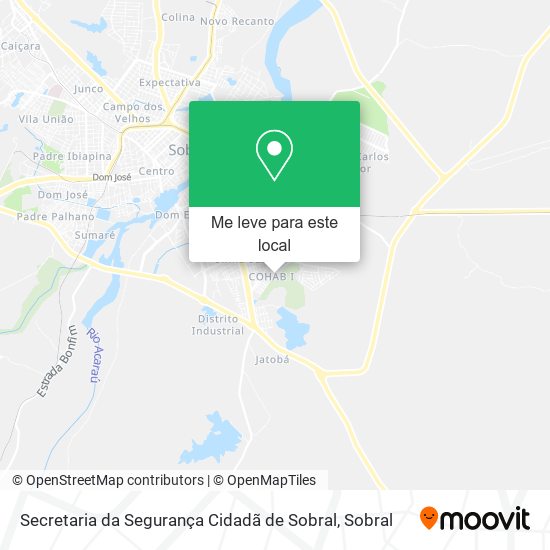 Secretaria da Segurança Cidadã de Sobral mapa
