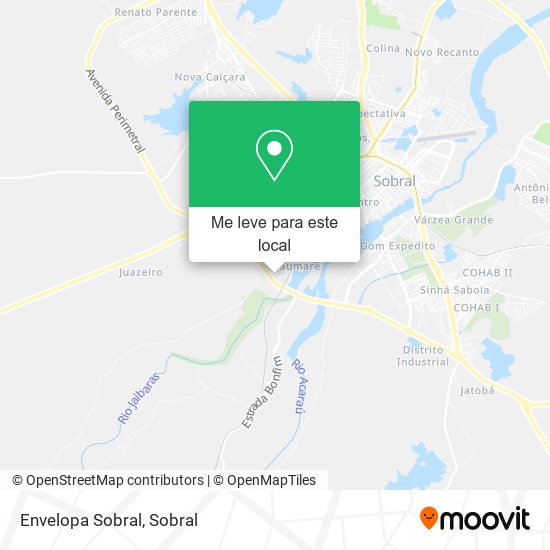 Envelopa Sobral mapa