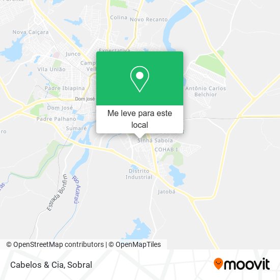 Cabelos & Cia mapa