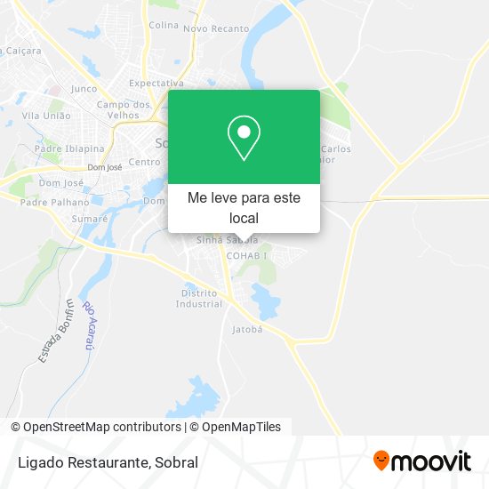 Ligado Restaurante mapa