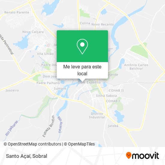 Santo Açaí mapa