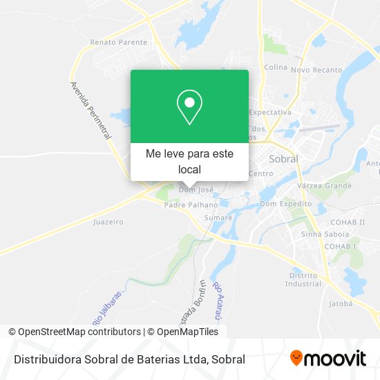 Distribuidora Sobral de Baterias Ltda mapa