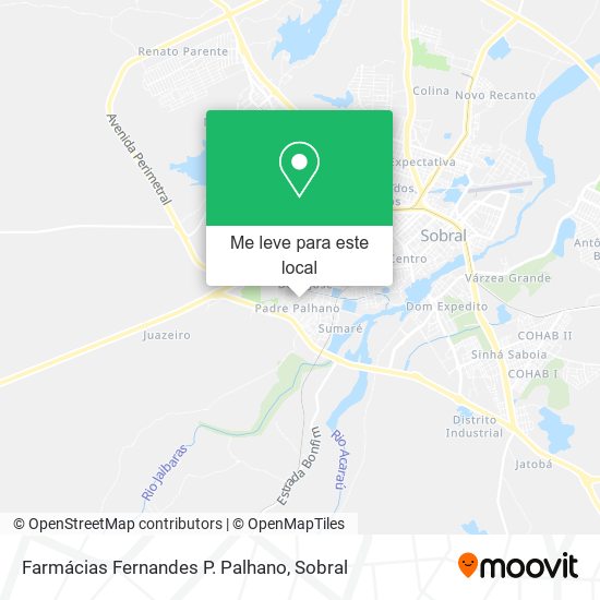 Farmácias Fernandes P. Palhano mapa