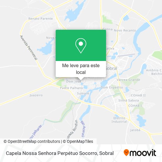 Capela Nossa Senhora Perpétuo Socorro mapa