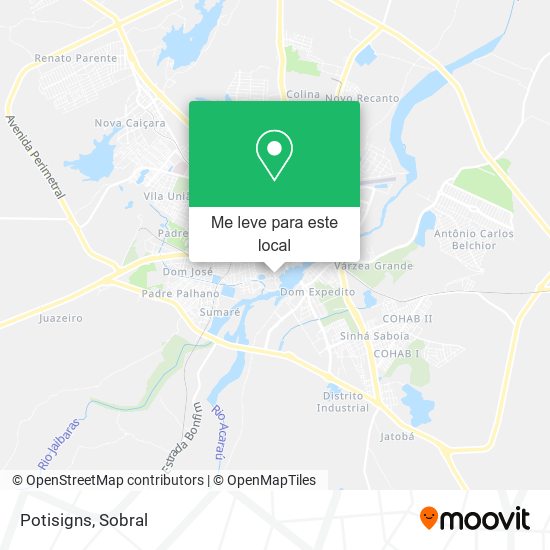 Potisigns mapa