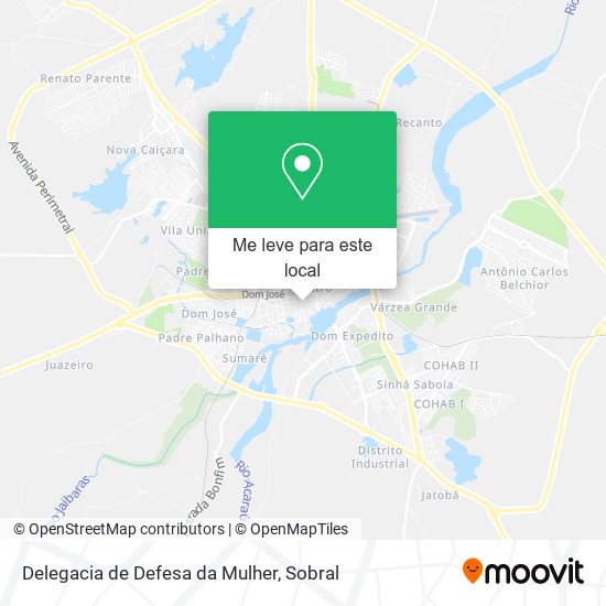 Delegacia de Defesa da Mulher mapa