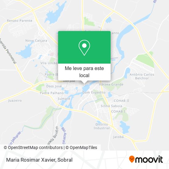 Maria Rosimar Xavier mapa