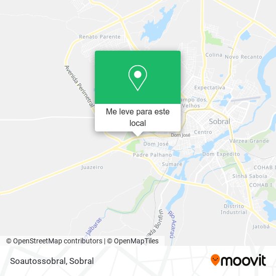 Soautossobral mapa