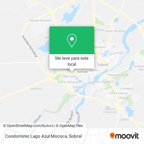 Condominio Lago Azul Mococa mapa