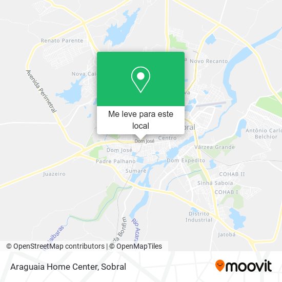 Araguaia Home Center mapa