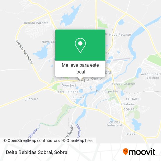 Delta Bebidas Sobral mapa
