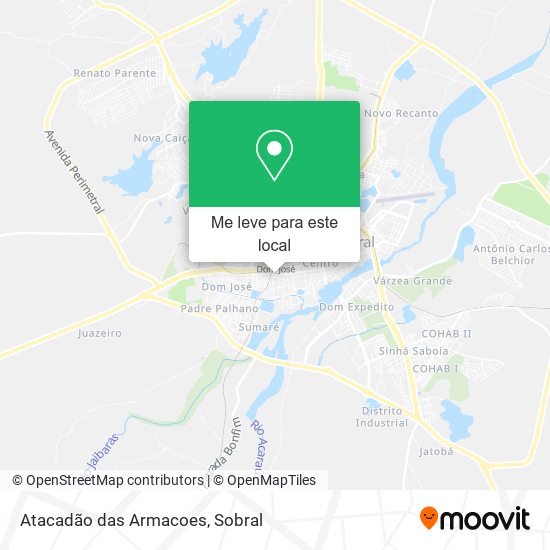 Atacadão das Armacoes mapa