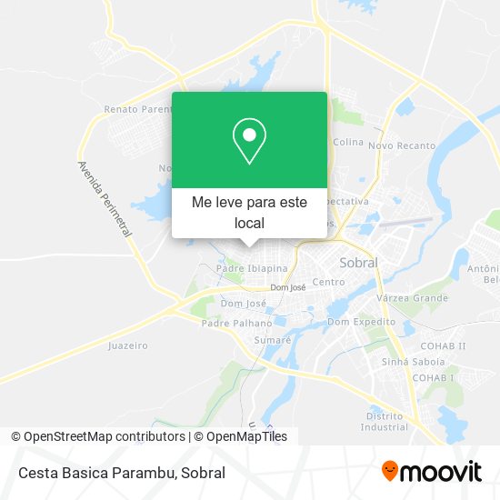 Cesta Basica Parambu mapa