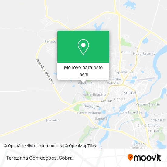 Terezinha Confecções mapa