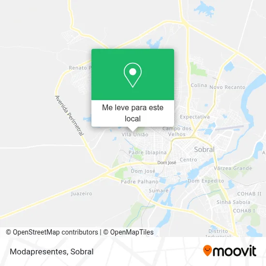 Modapresentes mapa