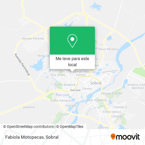Fabíola Motopecas mapa