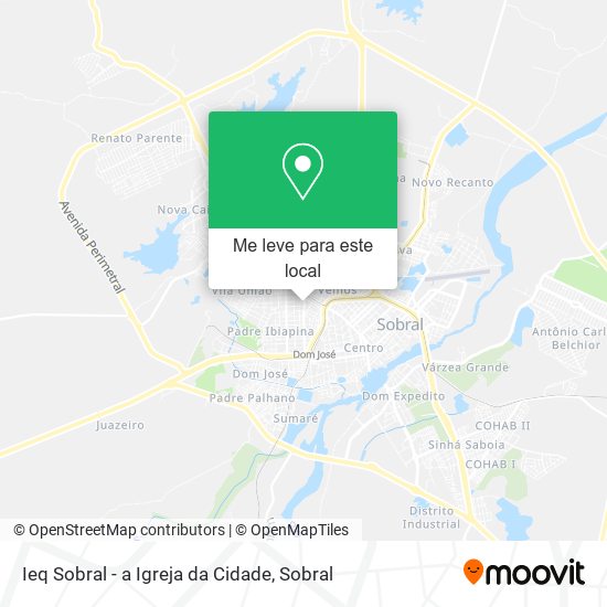 Ieq Sobral - a Igreja da Cidade mapa