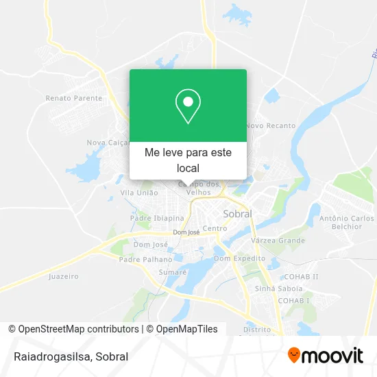 Raiadrogasilsa mapa