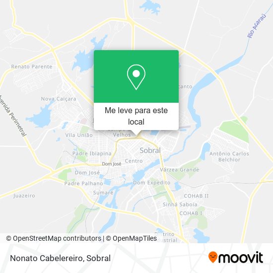 Nonato Cabelereiro mapa