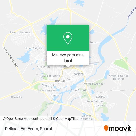 Delícias Em Festa mapa