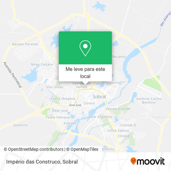 Império das Construco mapa