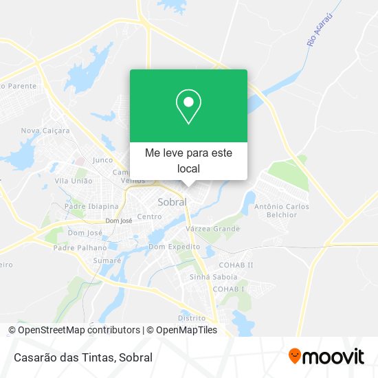 Casarão das Tintas mapa