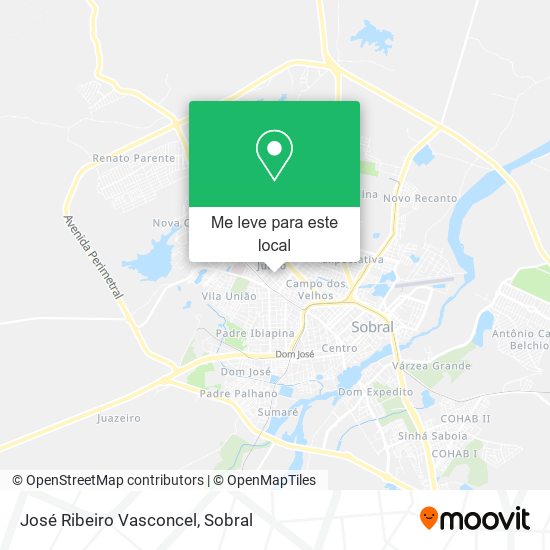 José Ribeiro Vasconcel mapa