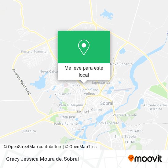 Gracy Jéssica Moura de mapa