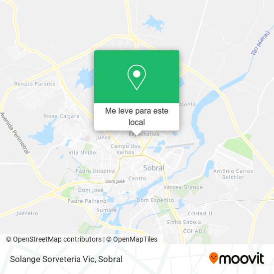 Solange Sorveteria Vic mapa