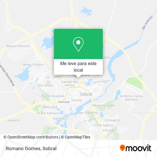 Romano Gomes mapa