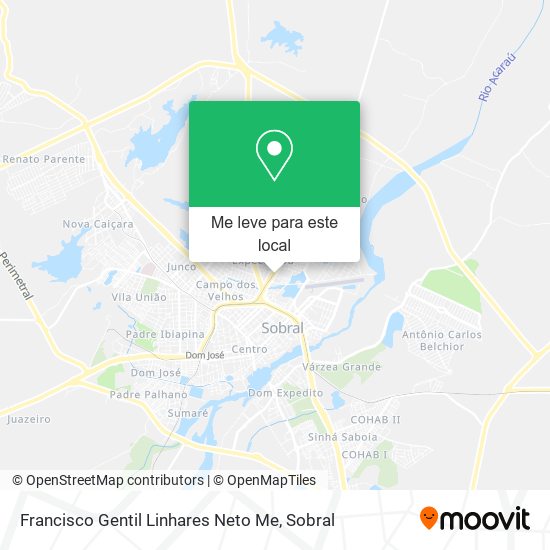 Francisco Gentil Linhares Neto Me mapa