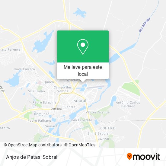 Anjos de Patas mapa