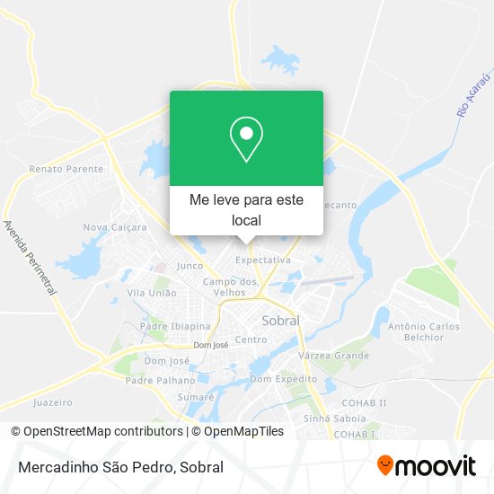Mercadinho São Pedro mapa