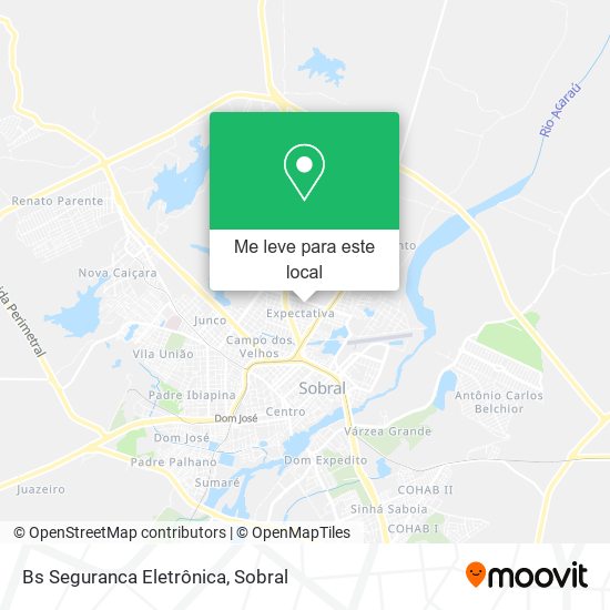 Bs Seguranca Eletrônica mapa