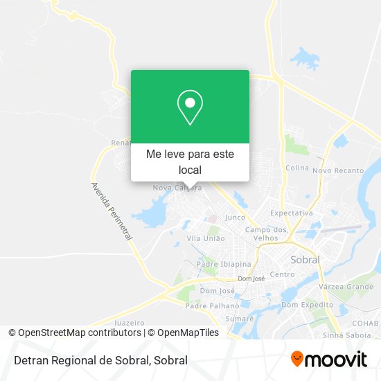 Detran Regional de Sobral mapa