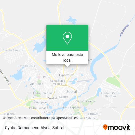 Cyntia Damasceno Alves mapa