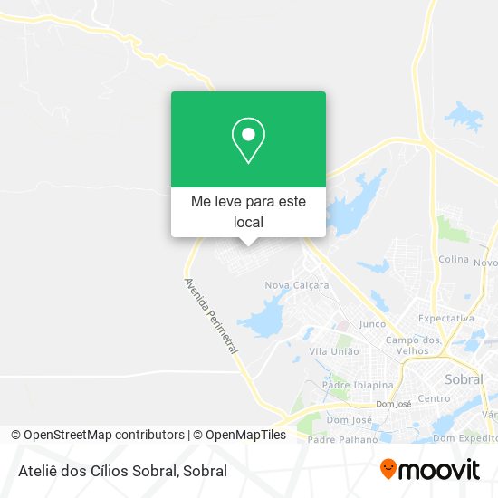 Ateliê dos Cílios Sobral mapa