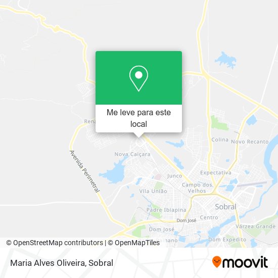 Maria Alves Oliveira mapa