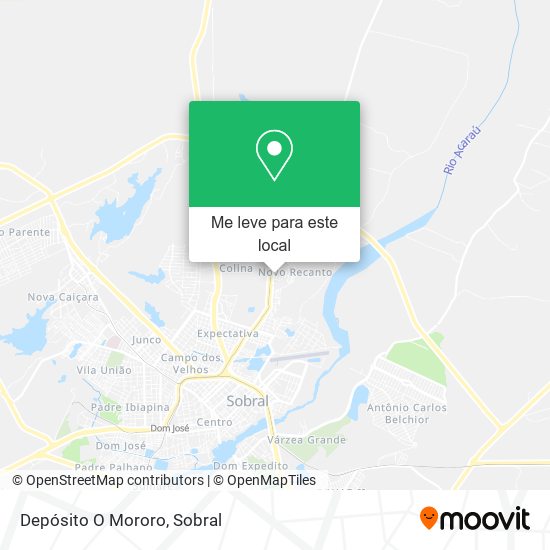 Depósito O Mororo mapa