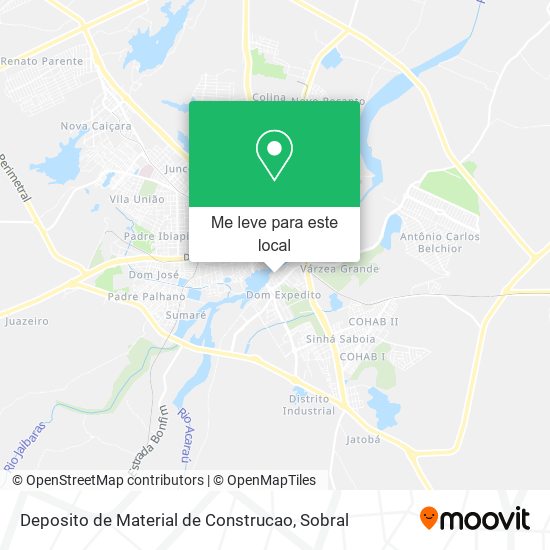 Deposito de Material de Construcao mapa