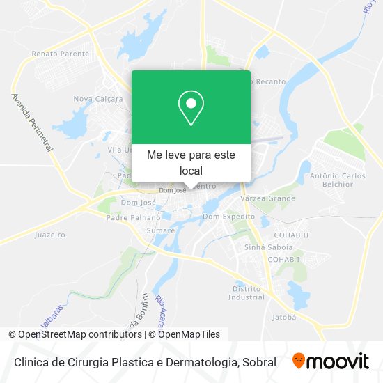 Clinica de Cirurgia Plastica e Dermatologia mapa