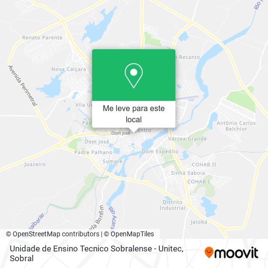 Unidade de Ensino Tecnico Sobralense - Unitec mapa