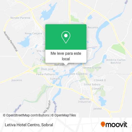 Letiva Hotel Centro mapa