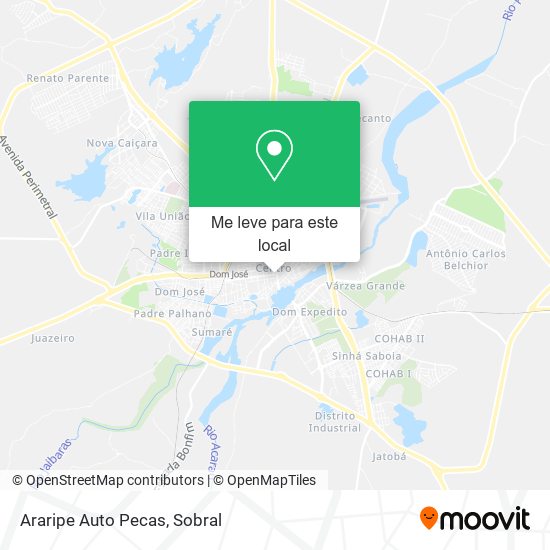 Araripe Auto Pecas mapa
