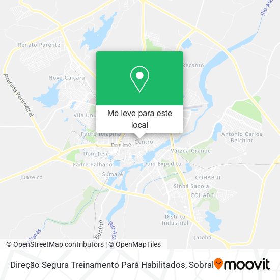 Direção Segura Treinamento Pará Habilitados mapa