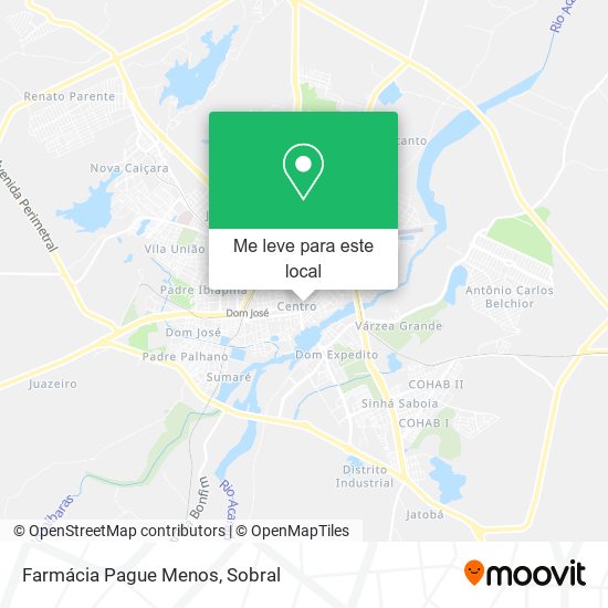 Farmácia Pague Menos mapa