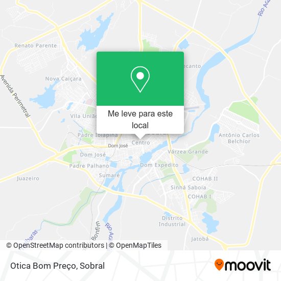 Otica Bom Preço mapa