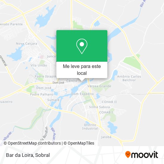 Bar da Loira mapa